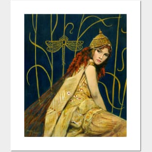 Decorative Vintage Nymph Posters and Art